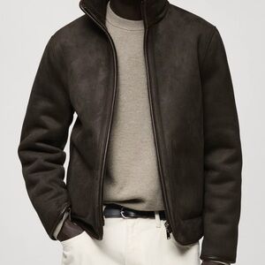 Mango REVERSIBLE SHEEPSKIN JACKET